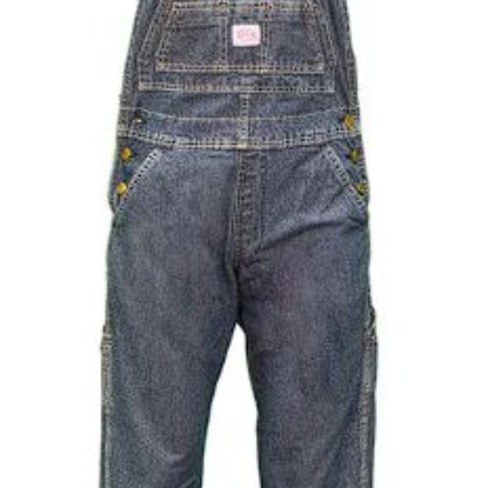 Key Women's Overalls Blue Denim 16 short
